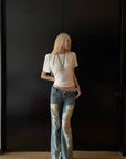Rase le sol Gothic Back Statement T-Shirt