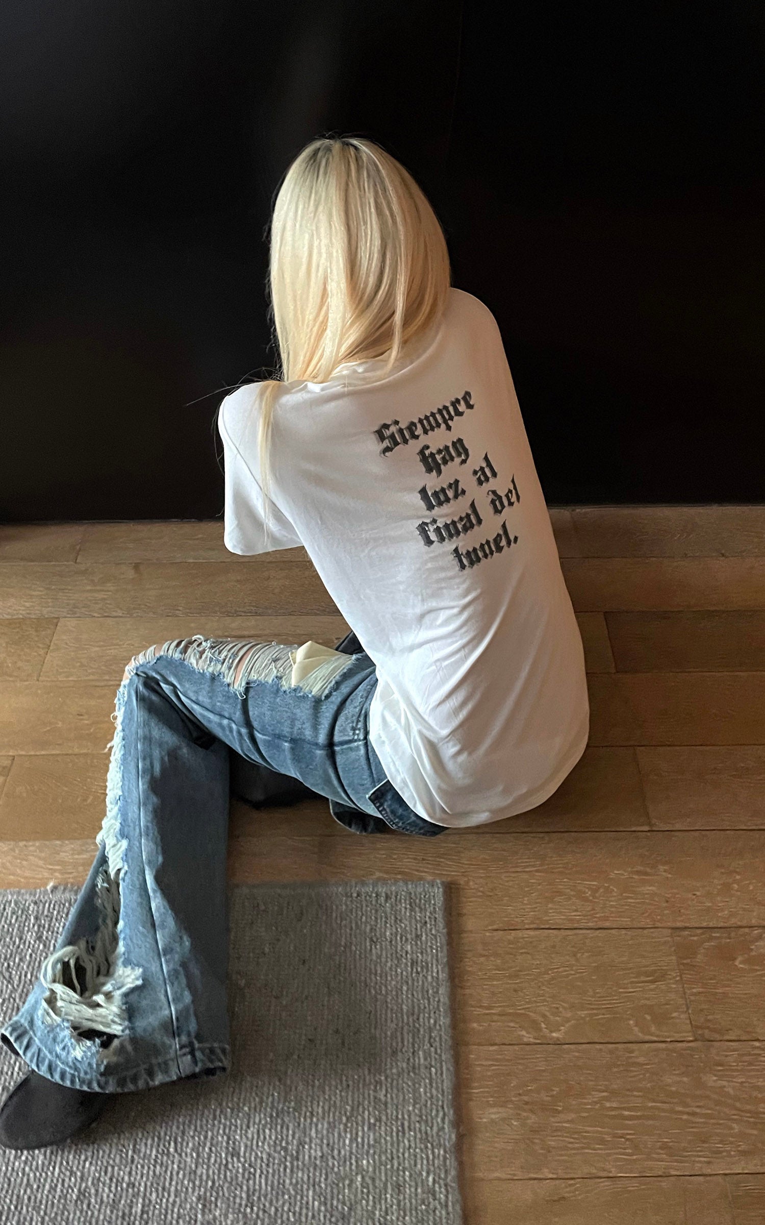 Rase le sol Gothic Back Statement T-Shirt
