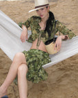 ROVENTE Floral Ruffle Shirt & Skirt Set