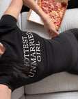 ROVENTE Hottest Unmarried Girl Fitted Graphic T-Shirt