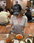 Rase le sol Washed Henley Jersey T-Shirt
