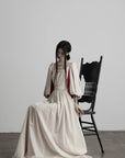 DOINDULGE Square Neck Puff Sleeve Maxi Dress