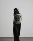 DOINDULGE Spider Web Mesh Cami Top