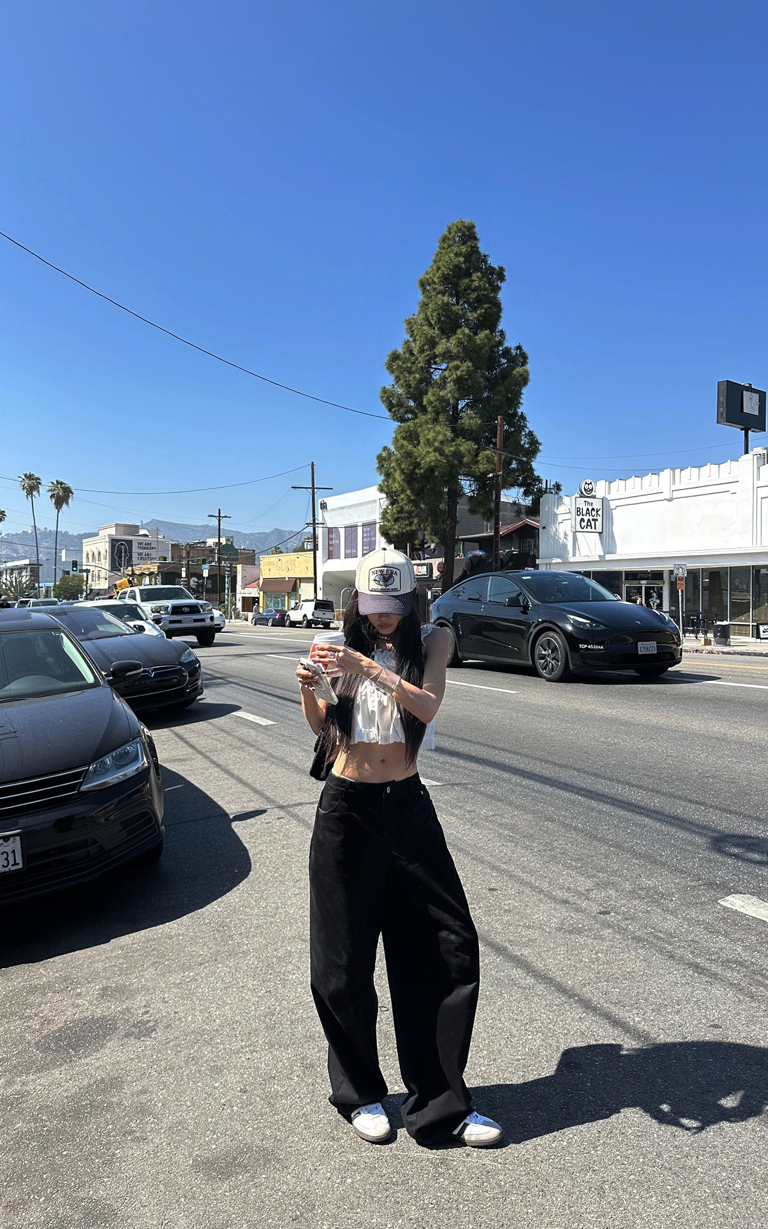WARDEN EDGE Structured Wide-Leg Barrel Pants