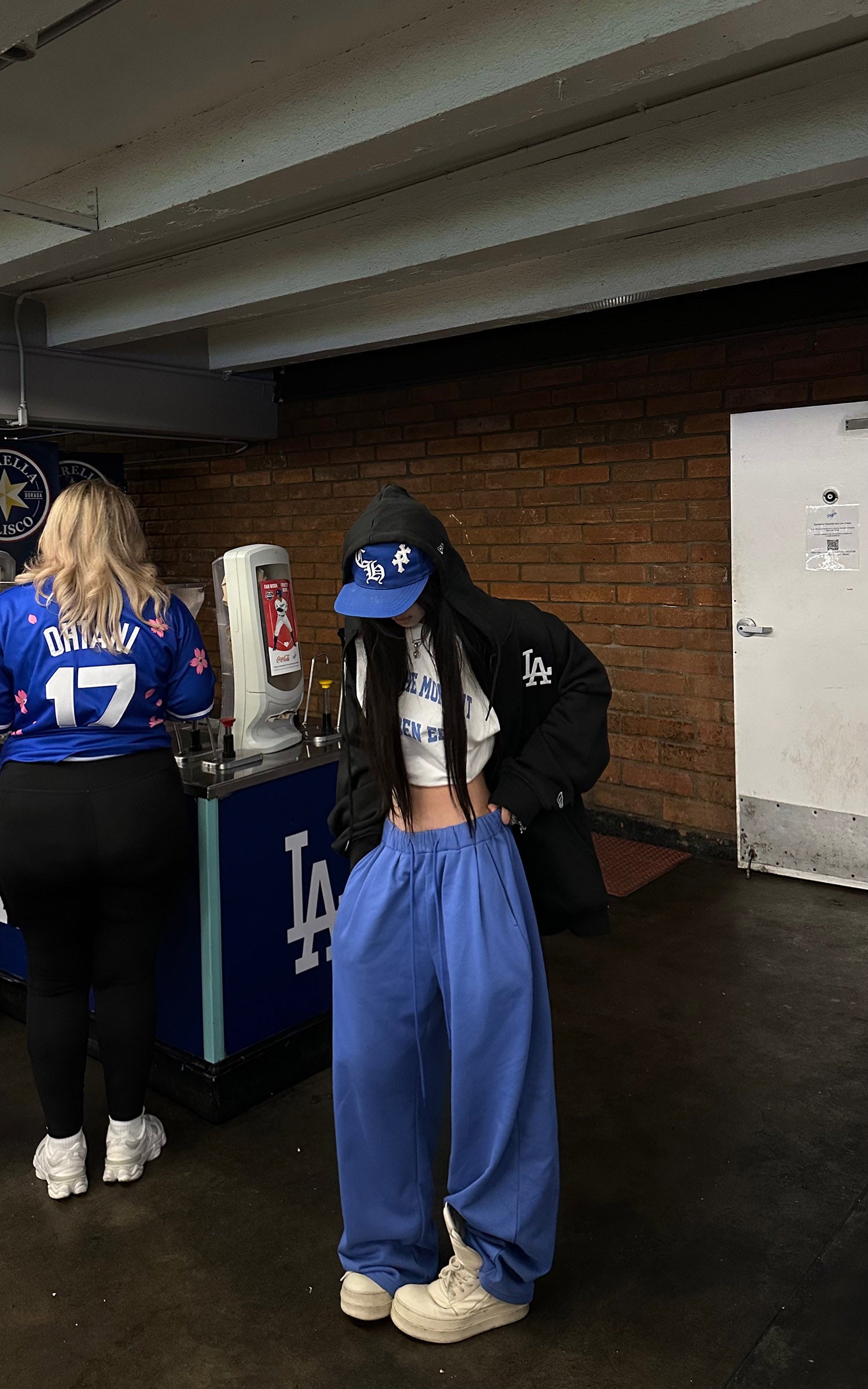 WARDEN EDGE Cobalt Wide-Leg Sweatpants