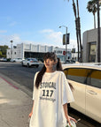 WARDEN EDGE Stoical 117 Oversized Graphic T-Shirt