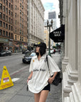 WARDEN EDGE Crest Logo Oversized Polo Tee