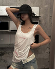 WARDEN EDGE Layered Sheer Tank Top