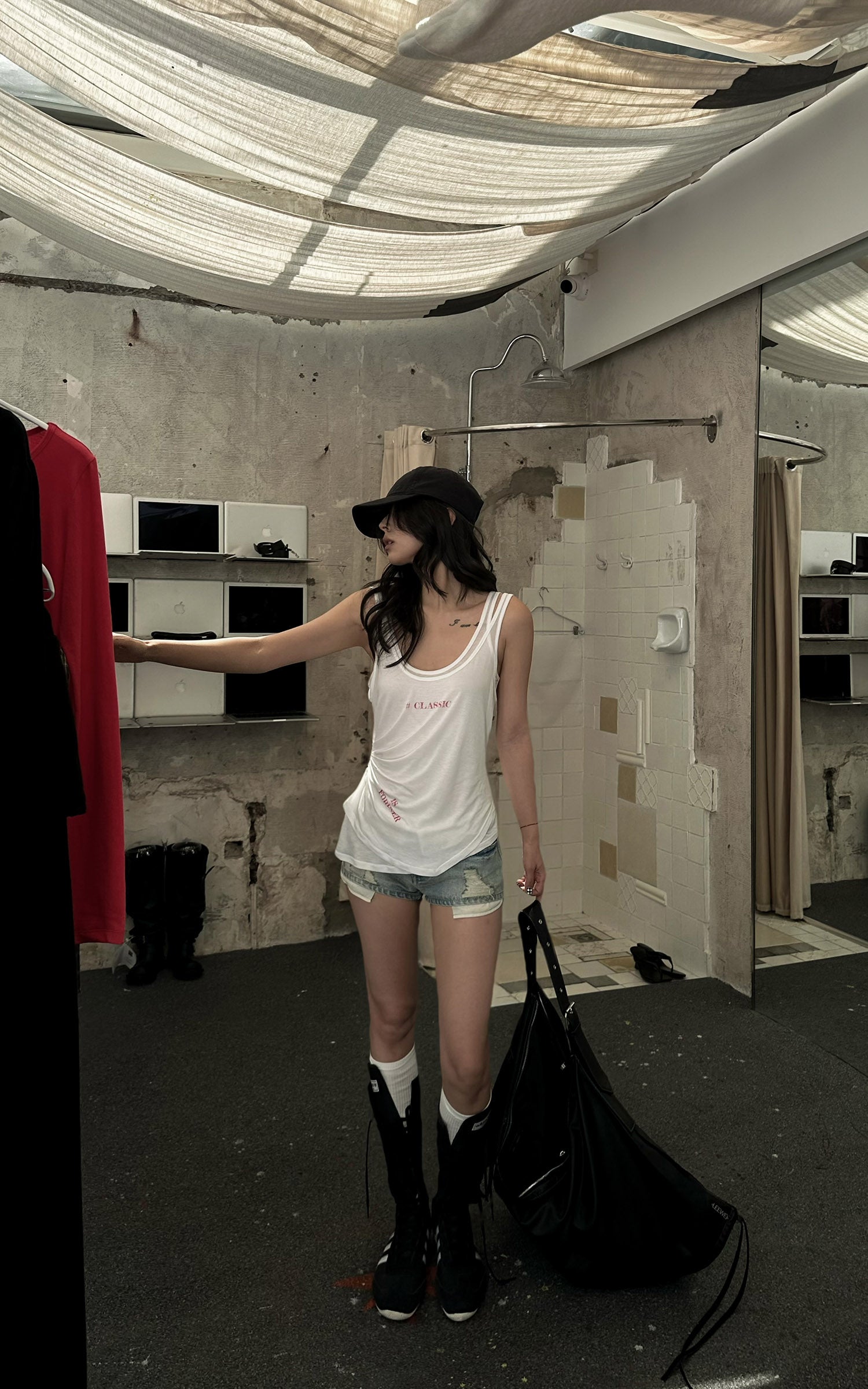 WARDEN EDGE Layered Sheer Tank Top