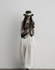 DOINDULGE One Shoulder Brushstroke Ruched Top