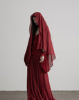 DOINDULGE Scarf Tie Cinched Cami Maxi Dress