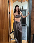 0122stepll Ensemble Haut Bandeau & Pantalon Large