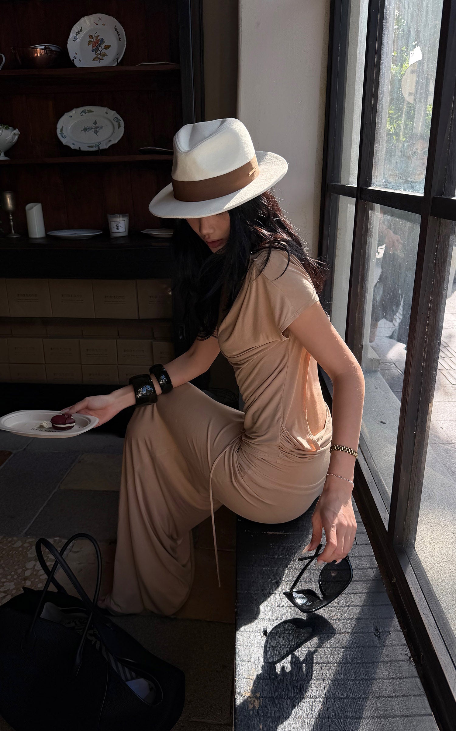 ROVENTE Statement Waist Maxi Skirt