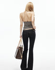 IAMXIAA Low-Rise Dark Wash Flare Jeans