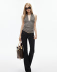 IAMXIAA Low-Rise Dark Wash Flare Jeans