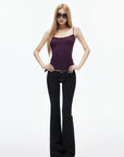 IAMXIAA Soft Stretch Lace Detail Fitted Cami Top
