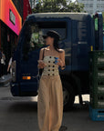Hydrae Low-Rise Belt Detail Relaxed Wide-Leg Pants