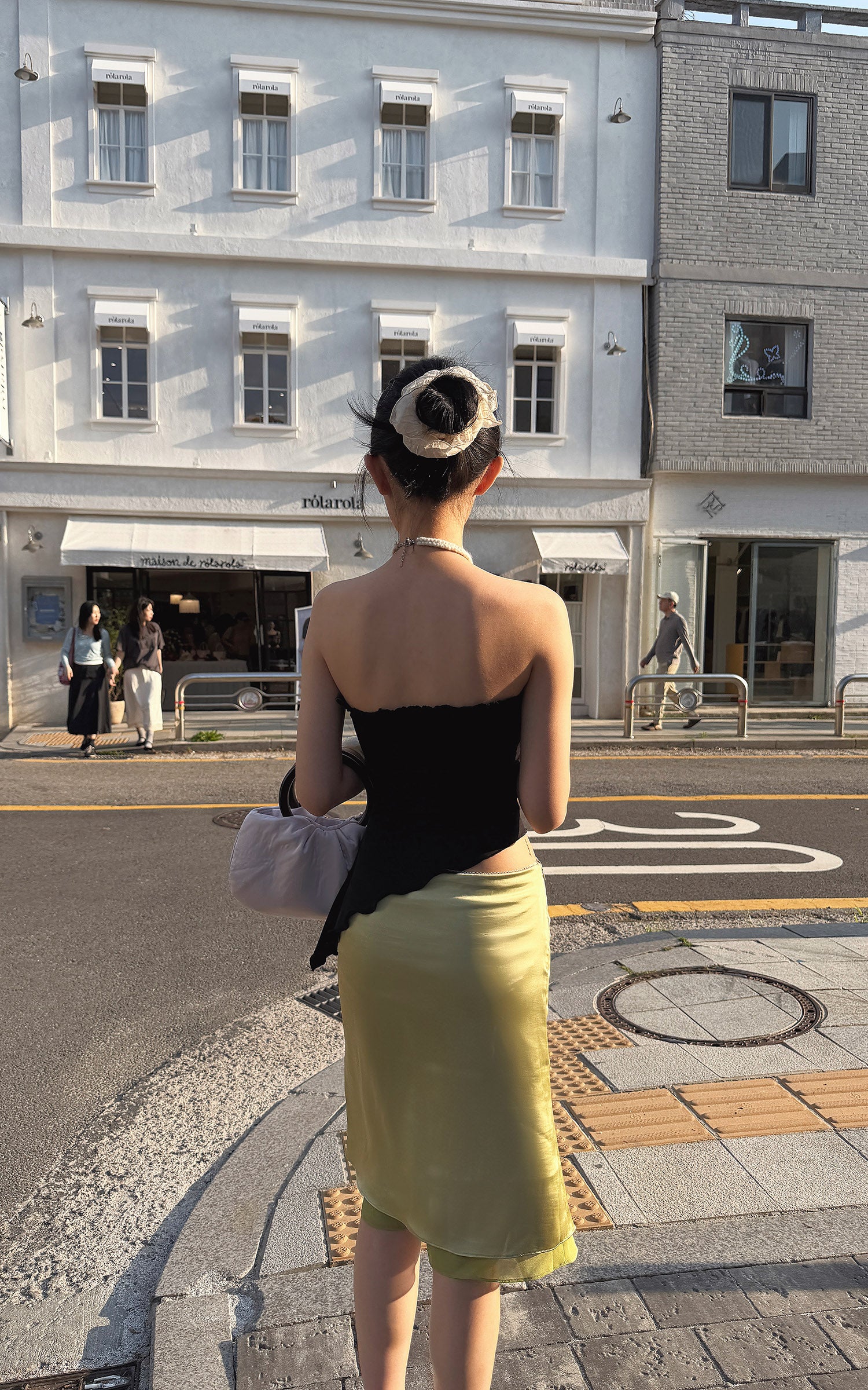Hydrae Sheer Layered Bias Cut Midi Skirt