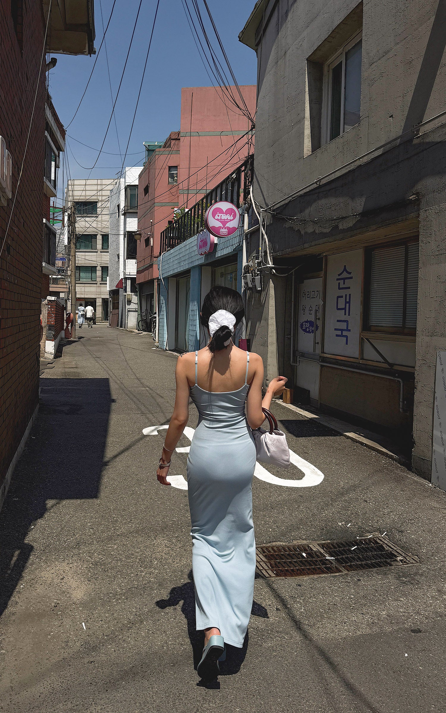 Hydrae Ribbed Spaghetti Strap Bodycon Maxi Dress