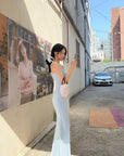 Hydrae Ribbed Spaghetti Strap Bodycon Maxi Dress