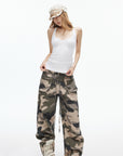 IAMXIAA Camo Wide-Leg Utility Pants