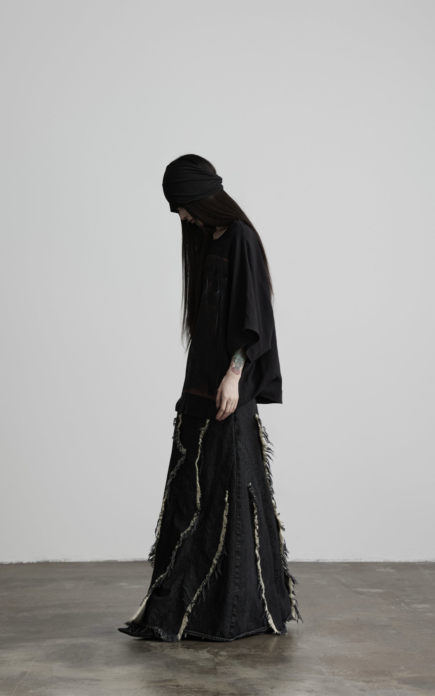 DOINDULGE Oversized Graphic Batwing Sleeve T-Shirt