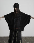 DOINDULGE Oversized Graphic Batwing Sleeve T-Shirt