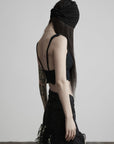 DOINDULGE Embroidered Sweetheart Corset Cami Top