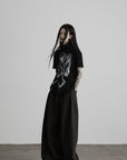 DOINDULGE High Waist Pleated Wide Leg Pants