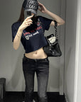 Rase le sol Amor Fati Cropped Graphic T-Shirt