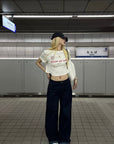 Rase le sol Amor Fati Cropped Graphic T-Shirt