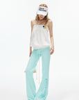 IAMXIAA Button Detail Bubble Tube Top