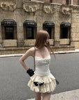 Rase le sol Lace-Trim Ruched Camisole Top