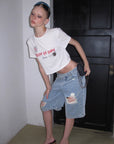 Rase le sol Amor Fati Cropped Graphic T-Shirt