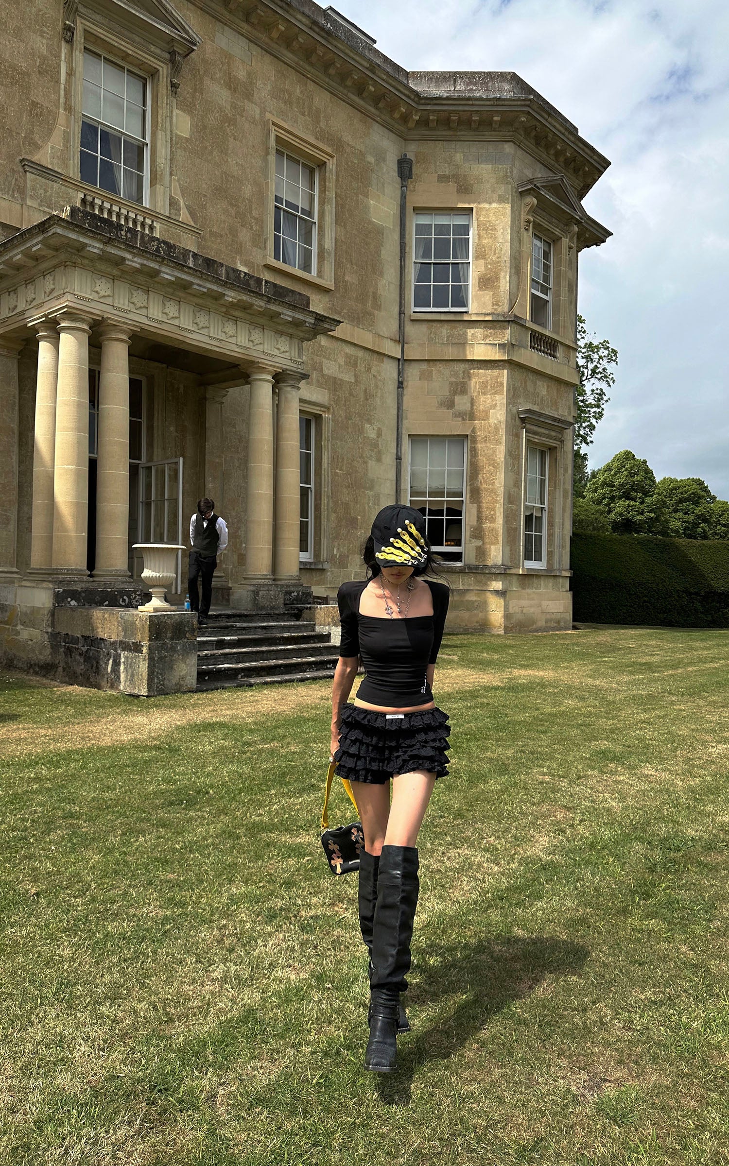 WARDEN EDGE Sculpted Square Neck Fitted Top