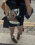 WARDEN EDGE Contrast Lace-Up Micro Shorts