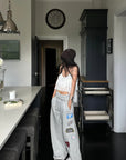 WARDEN EDGE Graphic Patch Wide-Leg Sweatpants