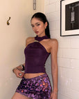 ROVENTE Sequin Embellished Mini Skirt