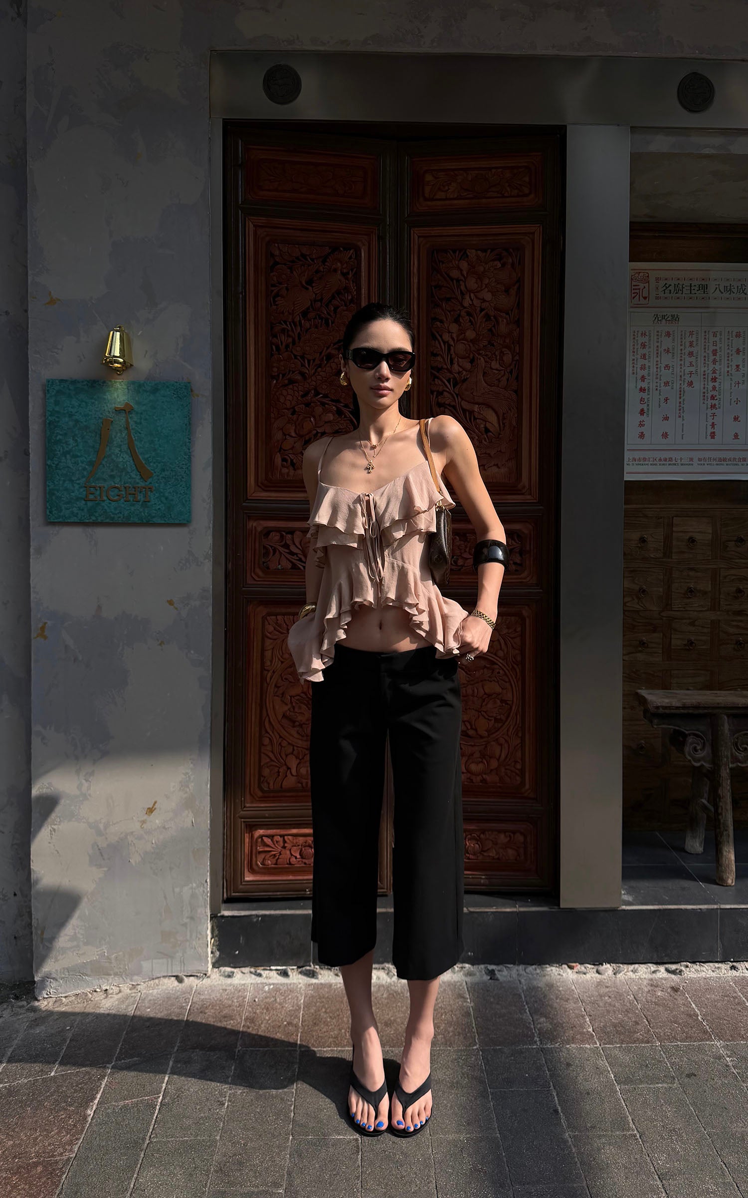 ROVENTE Tailored Wide-Leg Pants