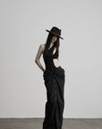DOINDULGE Asymmetric One-Shoulder Cutout Knit Bodysuit