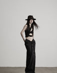 DOINDULGE Asymmetric One-Shoulder Cutout Knit Bodysuit