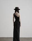 DOINDULGE Asymmetric One-Shoulder Cutout Knit Bodysuit