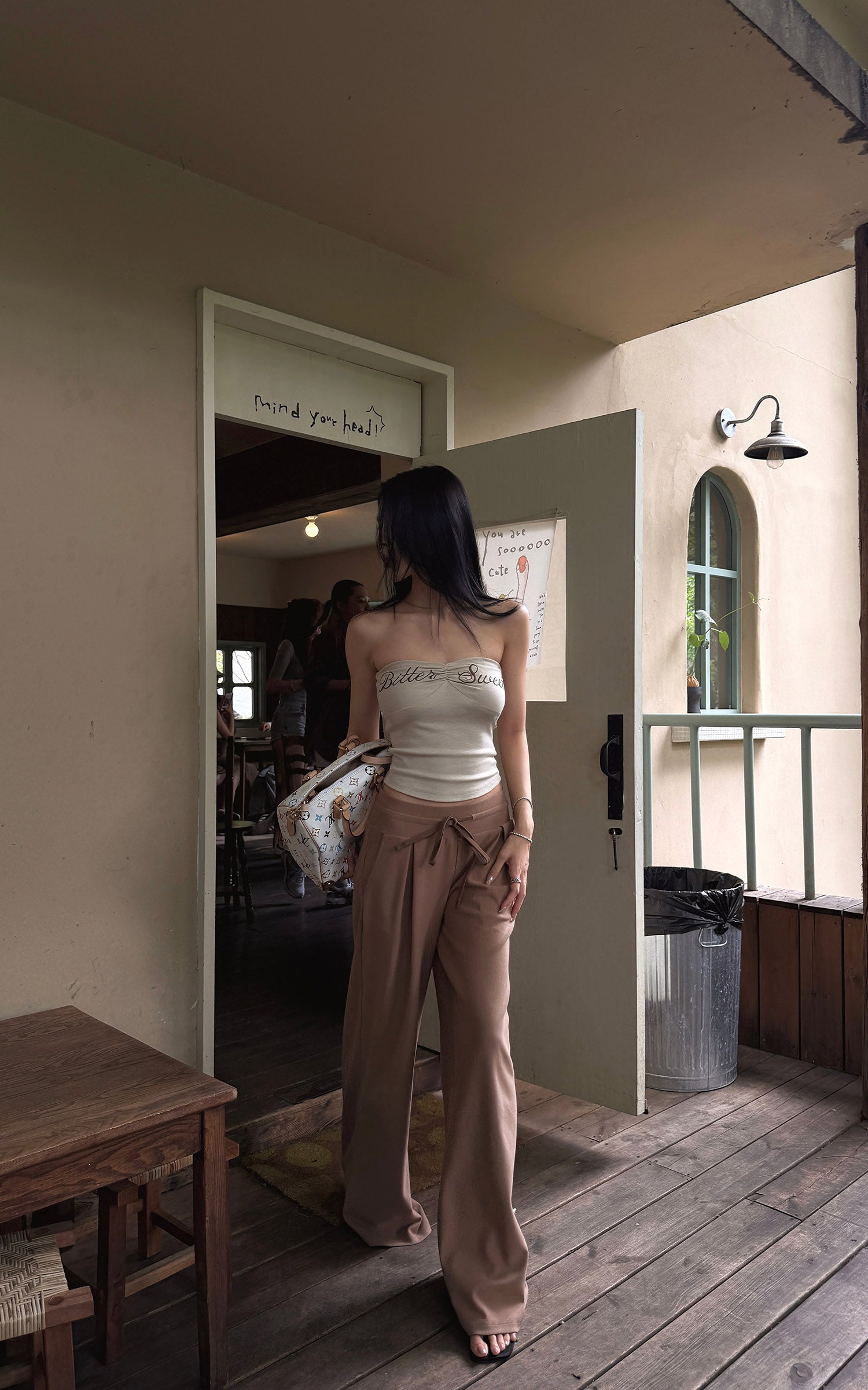Hydrae Relaxed Pleated Drawstring Wide-Leg Tailored Loose Straight Fit Pants