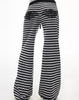 IAMXIAA Layered Camisole & Striped Wide-Leg Pants Set