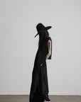 DOINDULGE Asymmetric Textured Wide-Leg Palazzo Pants
