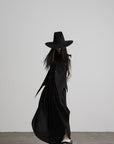 DOINDULGE Asymmetric Textured Wide-Leg Palazzo Pants