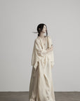 DOINDULGE Cowl Neck Batwing Sleeve Maxi Robe