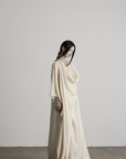 DOINDULGE Cowl Neck Batwing Sleeve Maxi Robe