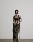 DOINDULGE Convertible Multi-Way Wrap Printed Maxi Skirt