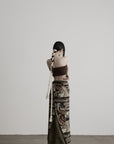 DOINDULGE Convertible Multi-Way Wrap Printed Maxi Skirt